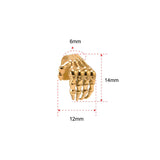 Lobe Cuff Skelet Hand / 1 Par